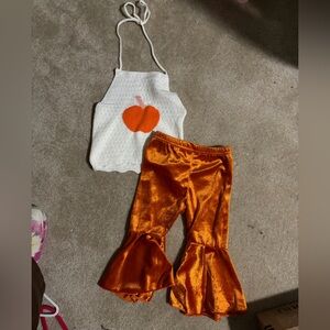 Orange and White Pumpkin Outfit
